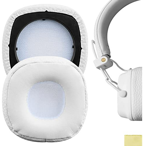 Geekria Ersatz-Ohrpolster für Marshall Major III Wired, Major III Bluetooth Wireless, MID ANC Kopfhörer, Ohrmuschel-Ersatzteile (Weiß)