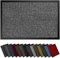 Hochwertige Fußmatte hellgrau schwarz 90x120cm groß für Innen & Außen - Schmutzfangmatte rutschfest, waschbar & wetterfest - Fussmatte für Eingangsbereich & Aussenbereich - Läufer Flur dünn