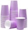 Yuxitia Lot de 60 gobelets jetables en papier coloré pour fête de mariage, pique-nique, barbecue, voyage et événement, 236,8 g (violet clair)