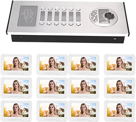DAGT Citofono Casa, Videocitofono 100-240V Schermo 12 Home 12 (Spina UE)