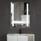 NAIMP LED Illuminated Bathroom Mirror Cabinet, 500 x 700mm Wall Mounted Cabinet with Lights, Storage Shaver Socket & Demister Pad, Touch Sensor Switch, White