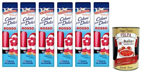 Italian Gourmet Colori per Dolci Rosso Gel-Farbstoff rot 6 x 10g für Backen