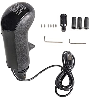 Mulcort USB Truck Simulator Shifter, Schaltknauf Ersatz für Logitech G29 G27 G25 G920, Schaltknauf für ATS & ETS2 Spiele AI PC