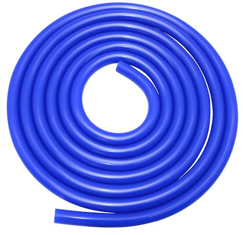 Hosifiy Manguera de Vacío de Silicona Azul 4 x 8 mm (ID x OD) - 2 m Flexible para Coche y Motor