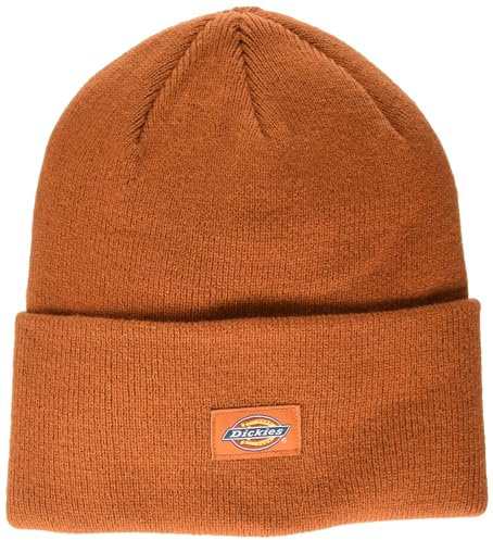 Dickies Herren Bündchen Beanie-Mütze, Orange/Abendrot im Zickzackmuster (Sunset Chevron), Einheitsgröße