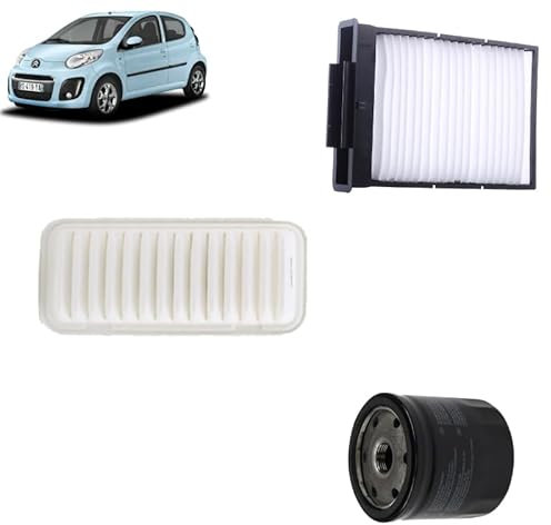 Kit tagliando 3 filtri per Citroen C1 1.0 benzina 2005+