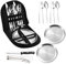 Set de Couverts de Camping, 2 Personnes Set Couverts de Table Pique Nique, 10 Pcs Vaisselle Camping INOX, Convient pour Les Pique-niques, Le Camping, Les Voyages