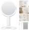 Gospire Vergrößerungsspiegel mit Licht, 10-Fache/1-Fach Doppelseitige Schminkspiegel, 3 Farben Dimmbare Kosmetikspiegel mit Beleuchtung, 3 in 1 Reise Makeup Spiegel, Weiß