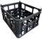 Plastic Milk Crate - to suit Milk Bottles 20 Bottle Capacity Black