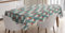 ABAKUHAUS Weihnachten Tischdecke, Wichtel und Weihnachtsmann-Hüte, Schmutzabweisend Pflegeleicht Waschbar Druck Mit Klaren Farben ohne Verblassen, 140 x 200 cm, Blasser Schieferblau Zinnoberrot