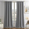Joydeco 100% Blickdicht Samt Vorhänge mit Kräuselband 2 er Set H 245 x B 132 Grau Schienensystem Schiebevorhang Verdunkelung Thermovorhang Kälteschutz Gardinen Schlafzimmer Wohnzimmer Curtains