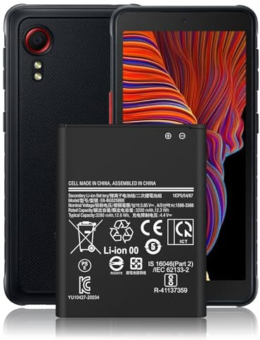 Batterie de rechange lithium-polymère haute capacité 3200 mAh pour Samsung Galaxy Xcover 5 (G525F) modèle EB-BG525BBE