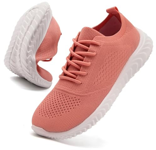 IVQDZL Scarpe da Ginnastica Donna Sportive Leggere Sneakers Casual Jogging Strada Camminata Corsa Rosa Taglia EU 38