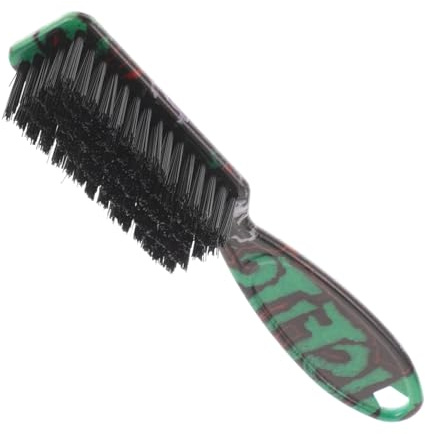 WRITWAA Vintage Bartbürste aus Nylon mit Komfortablem Griff Multifunktionale Haarreinigungsbürste für Friseursalon und Barbershop Praktische Abs Bürste Zufälliger Stil