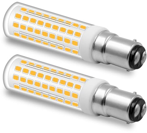 B15D LED Dimmbar 6W Ersatz für Osram Halolux Ceram 60W Halogenlampe | Warmweiß 3000K,700LM, Doppelkontakt, AC 220V, Leuchtmittel Bajonettfassung LED B15d, 2er-Set