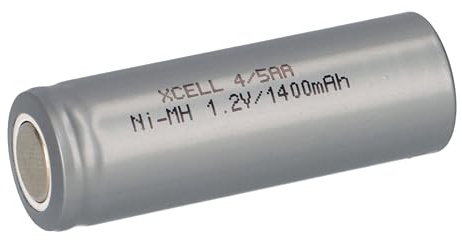 4/5 AA NI‑MH Akku 1,2 V 1400 mAh - XCell X4/5AA1400, Mignon Industrie‑Zelle, 43 mm Höhe, 14,5 mm Durchmesser, für Akkupacks, VPE Tray