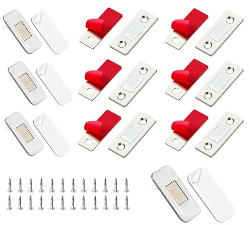 Gokemuak Magnete für Schranktüren 10 Stück Ultra Dünn Türmagnete