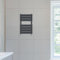 NRG 650 x 400 mm Designer Flat Panel Heated Towel Rail Radiators Anthracite Bathroom Radiator