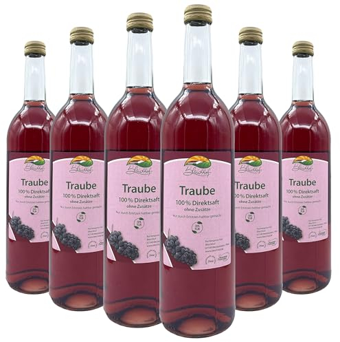 BLEICHHOF® Traubensaft (rot) -Direktsaft, vegan (6x0,72l)