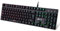KLIM Dash - GERMAN QWERTZ - NOVITÀ - Tastiera meccanica a basso profilo con interruttori rossi per professionisti sofisticati e gamers - Colori RGB - Telaio in metallo - Personalizzazione completa