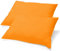 CelinaTex BeNature Kissenbezug Doppelpack 40 x 80 cm orange Baumwolle Kopfkissen Bezug Jersey