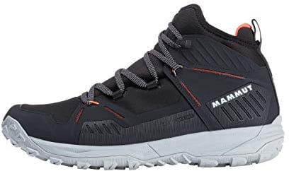 Mammut Herren Zapatilla SAENTIS PRO WP Sneaker, Black/Vibrant Orange, 44 2/3 EU