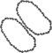 SPARES2GO Chainsaw Chain 40 Drive Link 25cm 10 Compatible with Ryobi OCS1825 Saw (Pack of 2)