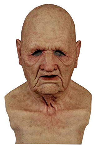 Another Me - The Elder Man - Silicone Mask, Realistic Old Man Mask, Wrinkle Mask, Latex Full Head Mask for Halloween Party Realistic Decor Costumes