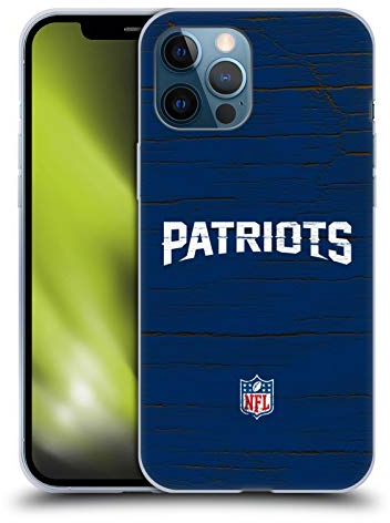 Head Case Designs Offizielle NFL Verzweifelter Look New England Patriots Logo Gelhülle [Militärischer Schutzgrad] Kompatibel Mit Apple iPhone 12 Pro Max Und Kompatibel Mit MagSafe