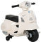 HOMCOM Moto Elettrica per Bambini con Licenza Ufficiale Vespa Batteria 6V, Fari e Clacson, per Bimbi da 18-36 mesi, Bianco, 66.5x38x52cm
