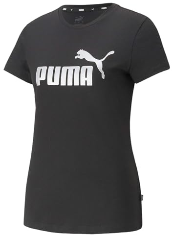 Puma ESS+ Damen-T-Shirt mit Metallic-Logo