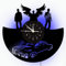 LED Vinyl Record Wanduhr - Supernatural 3D Design Upcycling Dekoration - Vintage Familienzimmer Kunst Geschenk - Durchmesser 30cm Noir