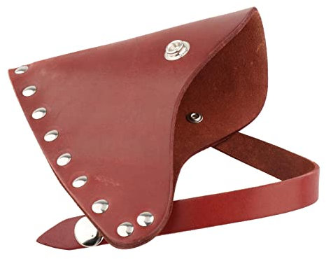 Leather Axe Head Sheath Leather Axe Sheath Lumberjack Outdoors Work Essentials Axe Head Cover with Belt Loops Axe Protector - Large large