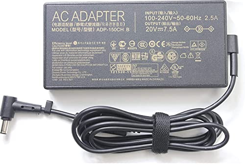 Neues 20 V 7,5 A 150 W 6,0 x 3,7 mm Netzteil für Asus: ADP-150CH B A18-150P1A Strix G531GT G531GD G731GT FX505 FX505D FX505GT FX505DT FX705DD FX705DT FX705DU 20V 7,5A Laptop Netzteil Ladegerät