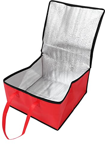DOITOOL Isolierte Lebensmittel- Liefertasche Pizza- Liefertasche ?e Kapazit?t Wiederverwendbare W?rmetasche Catering Restaurants Transporttasche für Warme Und Kalte Speisen
