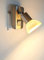 Trango LED Steckerleuchte 11-042 im Edelstahl-Look mit Glas-Lampenschirm, Stecker-Nachtlicht inkl. 1x GU10 LED Leuchtmittel 3000K warmweiß & Ein-/Aus-Schalter Leselampe, Küchenlampe