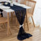 CHUQING Tischläufer Chiffon Tischdeko Hochzeit Blau 3m Marineblau Table Runner für Hochzeiten, Kommunionen, Taufen