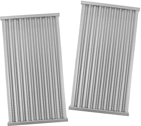 BQMAX 43,2 cm Grillstrahler für Charbroil Tru Infrarot 2 Brenner 463632320 463642316 463644220 463675016 466642416 463644220, G362-2100-W1 E1 Gehrungsplatten für Chat arbroil Grill Ersatzteile