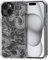 MOSNOVO Case for iPhone 15, [Buffertech 6.6ft Military-Grade Drop Protection] [Anti Peel Off Tech] Clear TPU Bumper Phone Case Cover Design - White Dragon
