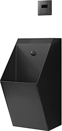 304 Edelstahl Urinal Wandmontage Automatische Induktion Spülen Männer Stehen Drainage Urinal Smart Flushing Metall Urinal Geeignet für Familien und Hotels