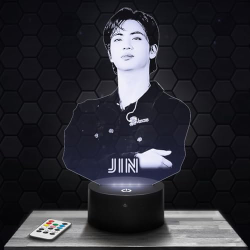 Lampe Jin B deko Zimmer Mädchen Lampe 3D Jin Bobjekt k-pop Korea Koreanischer Pop Geschenk gedämpftes Licht Nachtlicht deko Büro. Eigenartig Geschenk Weihnachten Teenager TOP