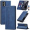 Jasonyu Coque pour Motorola Edge 30 Neo, Housse Etui en Cuir PU Portefeuille [Antichoc] [Magnétique] [Porte Cartes] [Stand Fonction] Flip Coque (Bleu)