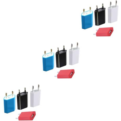 Gadpiparty Cargador De Pared De Cuatro Generaciones con Enchufe USB De 3 Uds