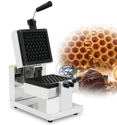 FURLOU Gaufrier Commercial, gaufrier antiadhésif, gaufrier rectangulaire 1800 W avec température réglable de 50 à 250 ℃ et minuterie de 0 à 5 Minutes, pour Restaurant, Snack-Shop