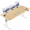 Flamaker Höhenverstellbarer Schreibtisch, Elektrischer Schreibtisch Höhenverstellbar für Steh-Sitz, Computertisch mit Memory-Funktion, Stabiler Tisch Standing Desk, Bürotisch,160 x 70 cm,Beige