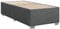 vidaXL Bettgestell, Bett mit Bettfüße Lattenrost, Polsterbett für Schlafzimmer, Einzelbett Bettrahmen, Modern, Dunkelgrau 100x200cm Stoff