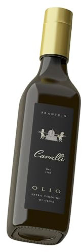 NUOVO Olio Extravergine di Oliva Italiano Frantoio Cavalli - Dal 1781 Olio EVO Spremuto a Freddo - Bottiglia 750ml