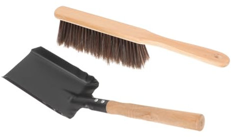 WHAMVOX 1juego Herramientas De Limpieza Para Chimeneas Incluye Cepillo y Pala De Material Accesorios Para Hogar Suministros De Limpieza De Chimeneas