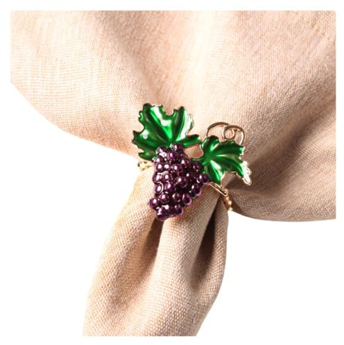 Serviettenringe 12 Stück Lila Traube Serviettenschnallen Hochzeitstischaccessoires Serviettenringe Hotel Dekoration Serviettenringe Papierhandtuch Ringe