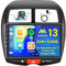 Hikity 2+64GB Android 15 Radio Coche para Mitsubishi ASX 1/Citroen C4/Peugeot 4008 Radio Carplay Android Auto Inalámbrico, IPS 10 Pantalla Táctil con Cámara Trasera, Bluetooth, GPS, WiFi